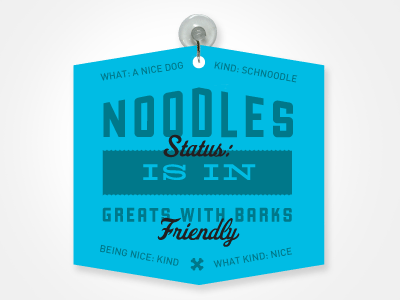 Noodles dog environmental graphics sign