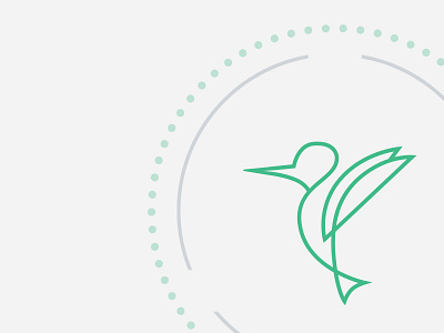 Hummingbird bird brand hummingbird icon identity line logo mark monoline