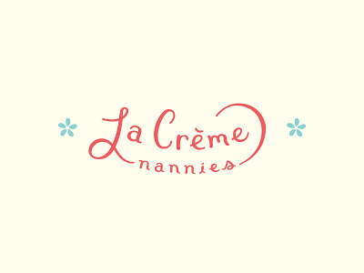 La Creme Nannies friendly logo nanny