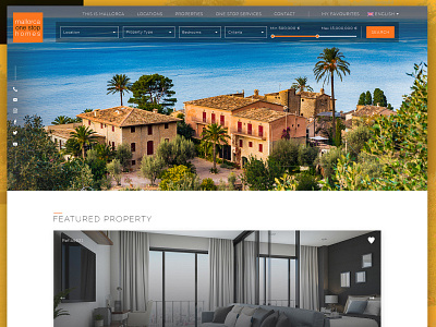 Mallorca property website clean ui creative creative design ui design webdesign website website design