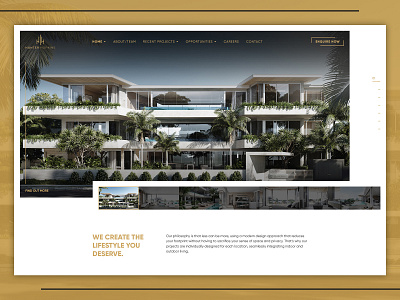 Hunter Hopkins - Home Page clean ui projects property real estate webdesign website design