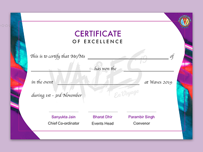 Fest Certificate Concept certificate texture