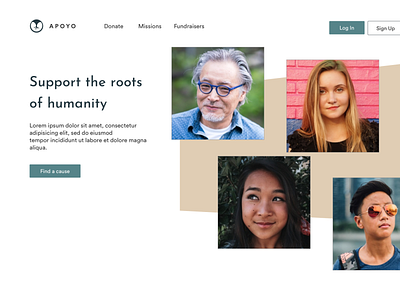 Nonprofit Landing page concept