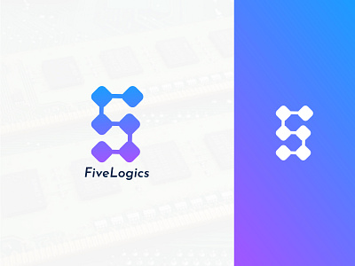 FiveLogics - Logo Concept branding design illustration logo minimal vector