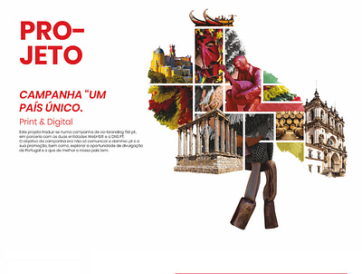 UM PAÍS ÚNICO campaign digital illustration graphic design portugal