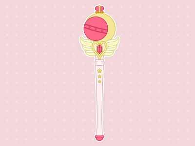 Sailor Moon - Cutie Moon Rod crystal icon sailor moon sketch weapon wings
