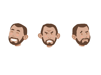 Simple character emotion design