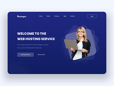 Hostingan - Landing Page by Hakim Haiman for Agensip UI UX Agency on ...