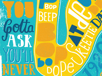 What is Jazz? graphic design illustration jazz music texture typography