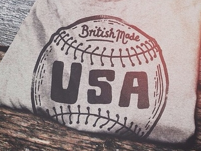 USA Baseball america apparel baseball hand lettering illustration sports typography usa