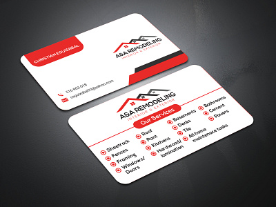 A&A REMODELING Business Card Design