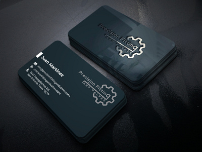 Precision Fitting And Valves Business Card Design