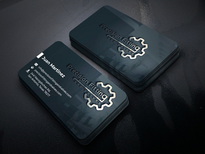 Precision Fitting And Valves Business Card Design 02