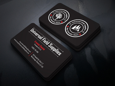 Universal Field Supplies Business Card Design