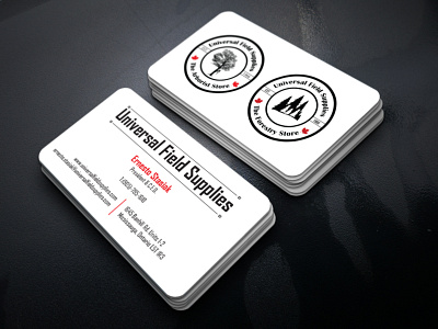 Universal Field Supplies Business Card Design 02