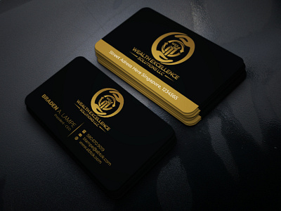WEALTH EXCELLENCE Business Card Design
