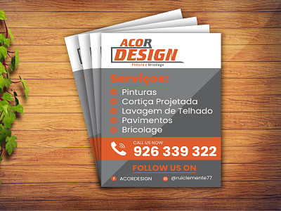 ACOR DESIGN Pintura e Bricolage Flyer Design