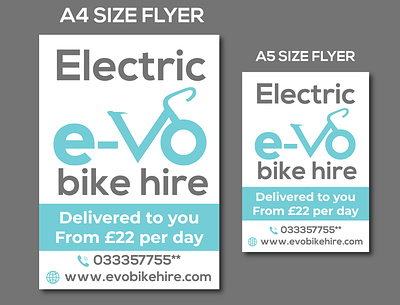 Electric bike hire Flyer Design
