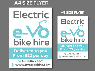 Electric bike hire Flyer Design