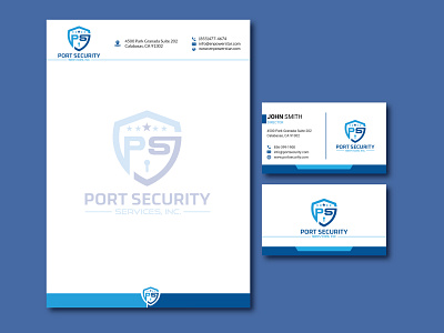 Port Security Services, Inc. Logo & Letterhead Design