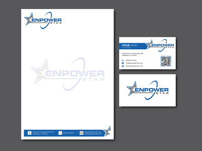 EnPower Star Business Card & Letterhead Design 02