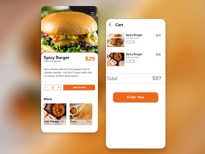 Food delivery app ui by Himanshu Singh on Dribbble