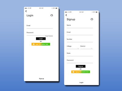 Login Sign Up ui