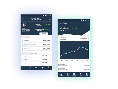 credflow Finance app Design