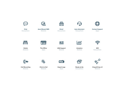 SaaS company Icons brand hotels icons mobile ui saas tech