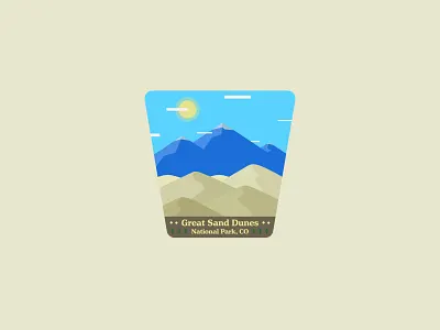 Great Sand Dunes National Park, Colorado USA 🇺🇸 colorado dune dunes great sand dunes sand sand dunes sticker sticker shop stickers usa