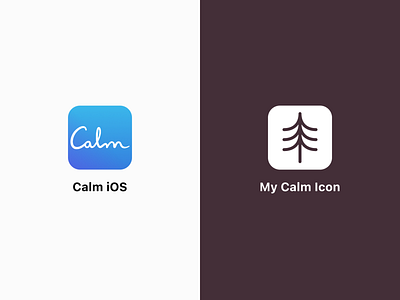 App Icon Replacement appicon calm icon iconography mountains outdoors pine tree pinetree tree ui uidesign