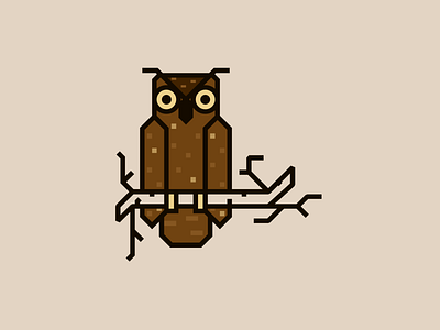 Great Horned Owl animal bird birds great horned owl horned owl icon illustration owl owl bird vector