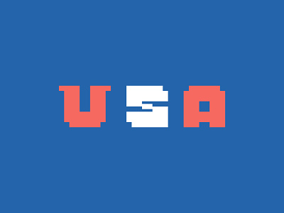 USA Pixel Type america murica pixel type pixelated pixels type typography usa