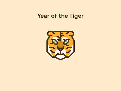 Year of the Tiger animal icon illustration logo tiger year of the tiger