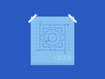 About Us arrows blueprint design draft evolution flat gear gears grid header illustration icon illustration illustrator landing page minimal paper poster print tape vector