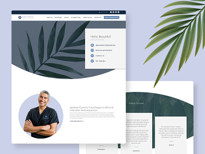 Agnihotri Cosmetic Surgery — Website Design brand design brand identity branding cosmetic design layout leaf medical minimal mockup surgery ui ux web web design website