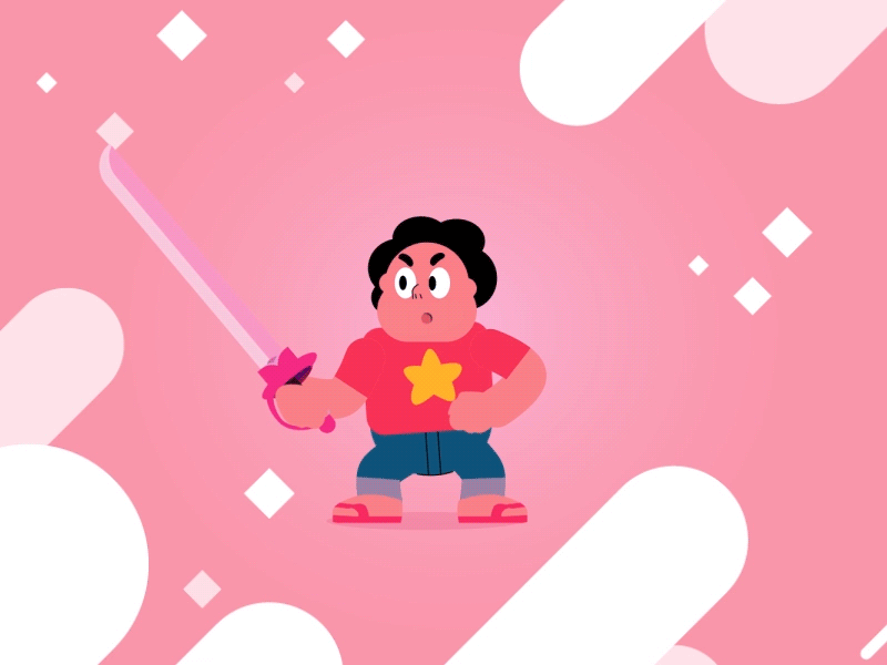 Angry Steven Universe aftereffects animation character character animation duik flat ilustration rubberhose steven universe vector