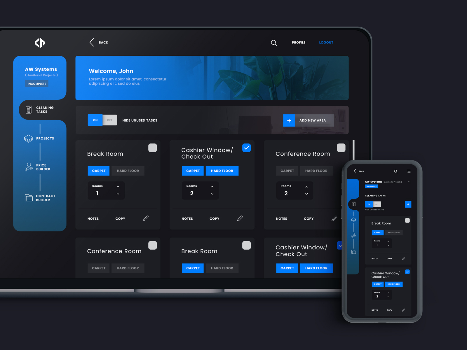 task management by ryl on Dribbble