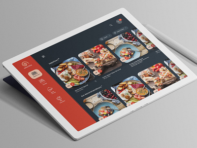 digital menu app concept design digital menu flat interaction menu minimal restaurant tile ui ux web app