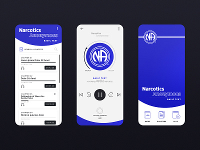 na animation app audio audio book concept design interaction minimal ui ux