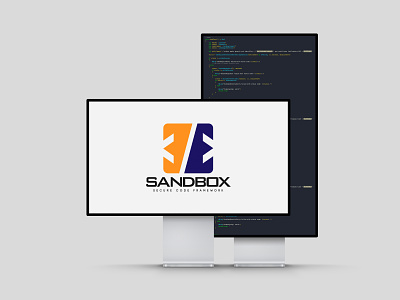 Sandbox brand branding code coder coding design logo nord blaze php sandbox secure united states usa