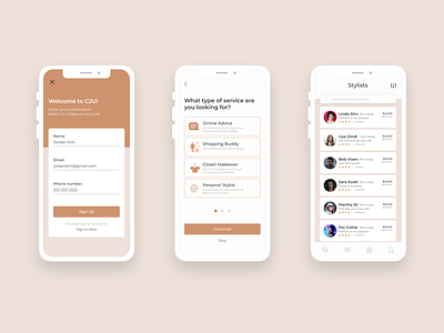 Mobile App Project - Fashion Services Platform