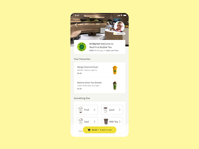 Mobile Order Redesign - Nōwn App app design food app minimal mobile app mobile design ui ux vector