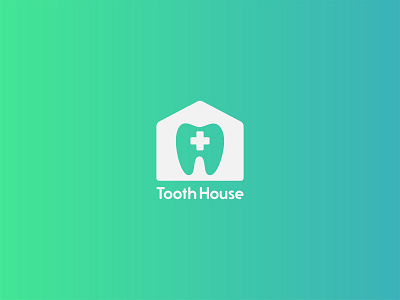 Tooth house dental clinic logo design