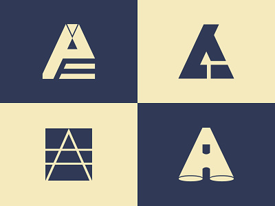 A Letter Logo Sketches design graphic letter logo logodesign