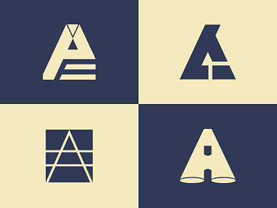 A Letter Logo Sketches