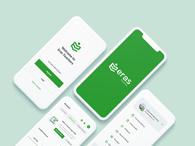 Teacher's Job Portal app branding design flat minimal mobile ui ux