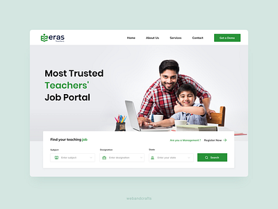 Educational Job Board UI Design