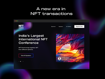 NFT Conference Website | NFT Kochi