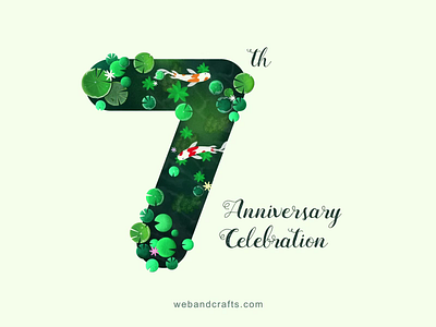 7th Anniversary 2d 2d animation animation design digital painting illustration